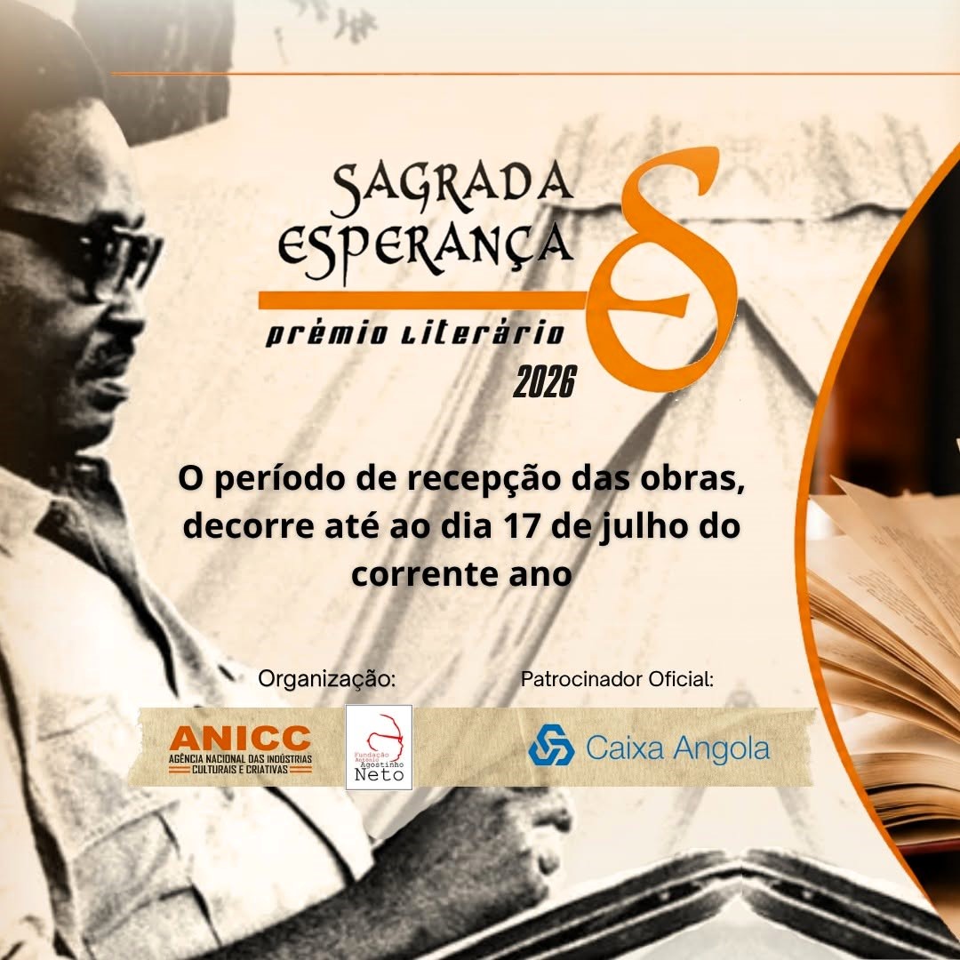 Prémio Literário Sagrada Esperança 2026 abre candidaturas para obras inéditas de autores angolanos