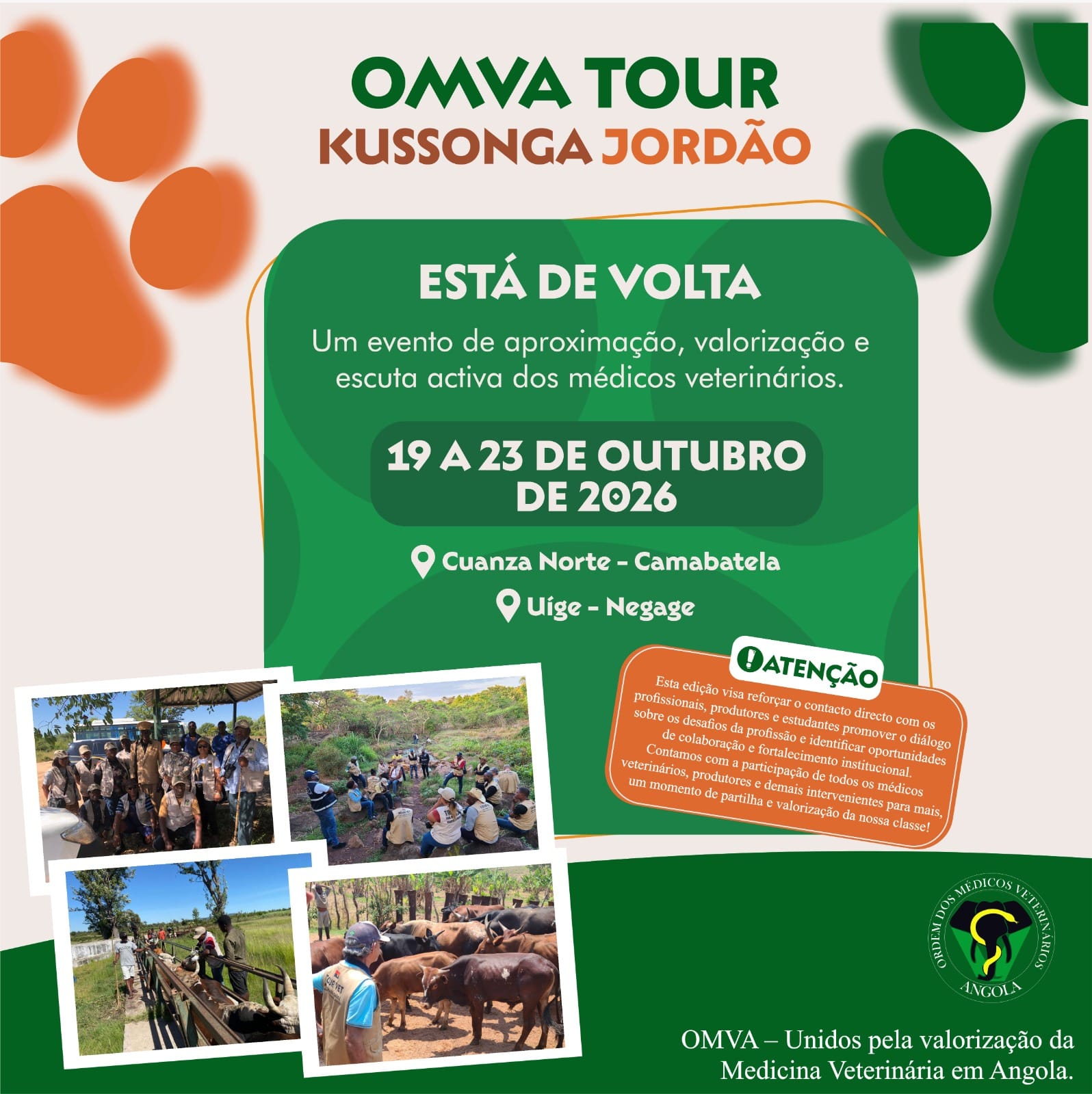 OMVA prepara missão itinerante para aproximar Medicina Veterinária das comunidades do Norte de Angola