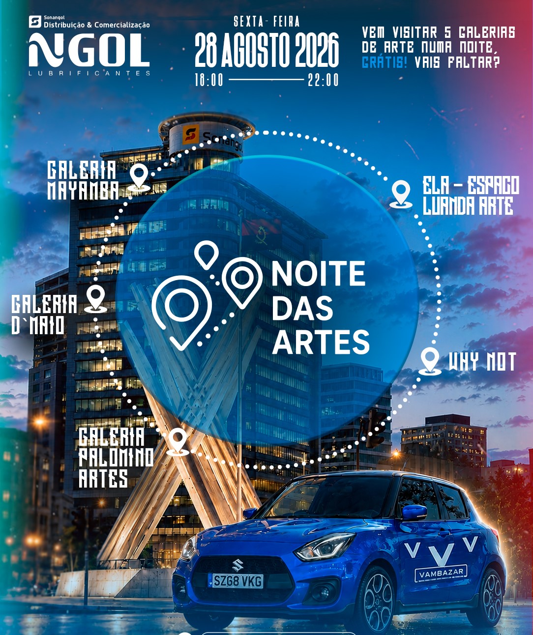Luanda transforma-se em circuito de arte com cinco galerias numa só noite