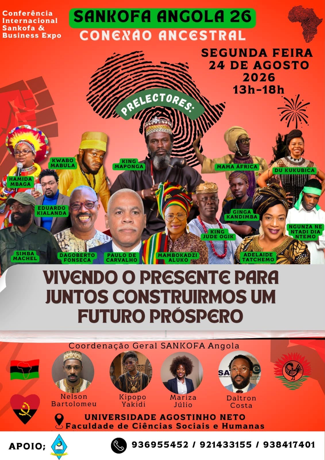Conferência Internacional Sankofa & Business Expo 2026 promove conexão ancestral, intercâmbio cultural e desenvolvimento sustentável em Luanda