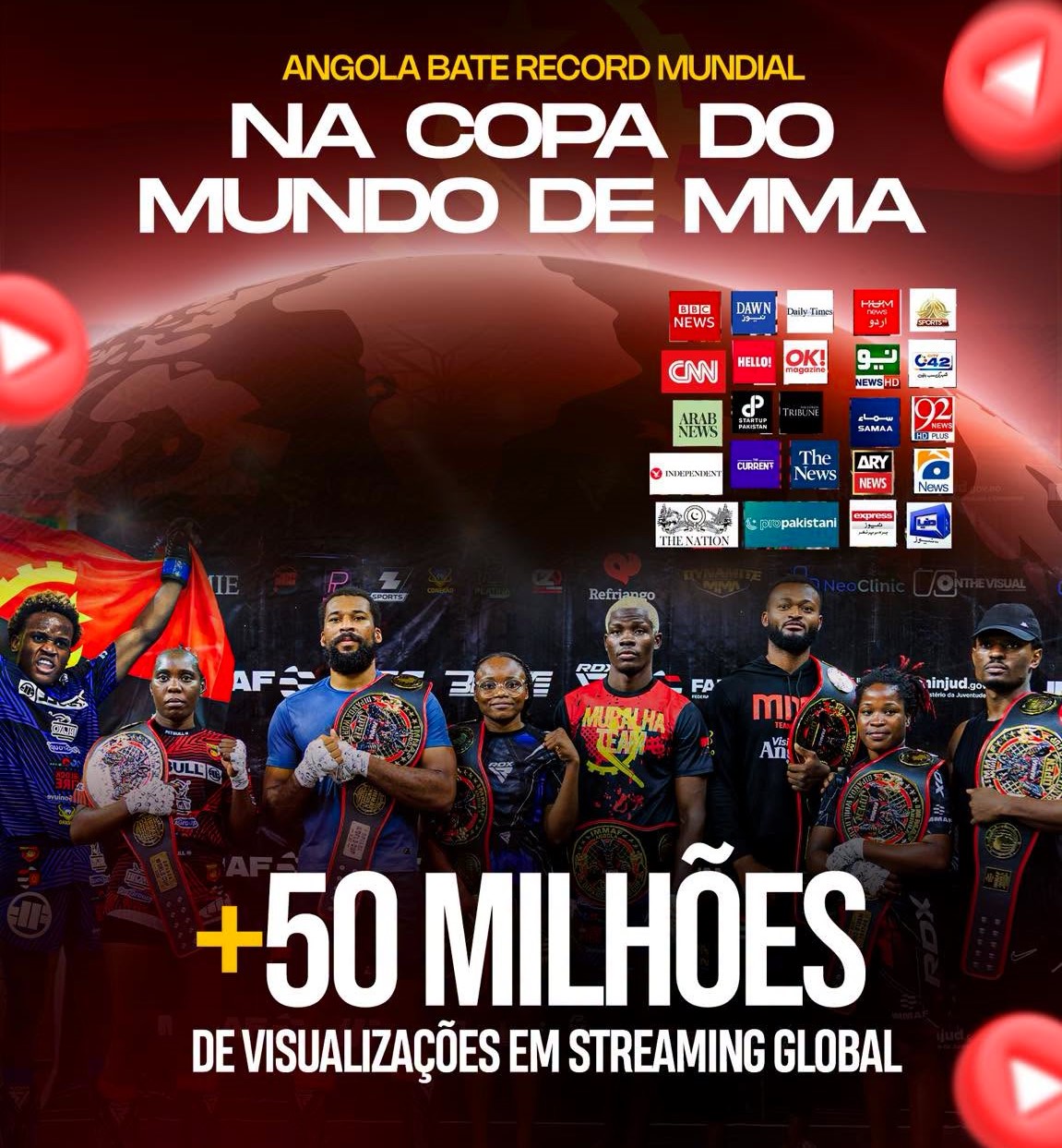 Angola encerra Dipanda Open World Cup de MMA com 29 medalhas