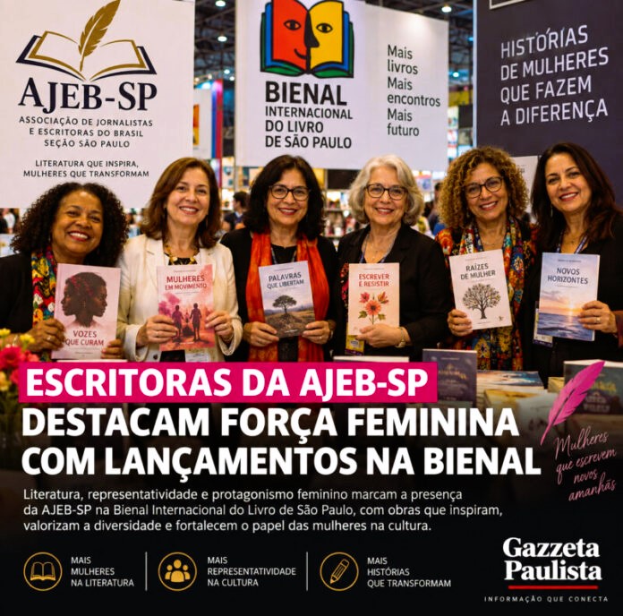 Vozes femininas ganham espaço na Bienal de São Paulo com cinco novos lançamentos da AJEB-SP