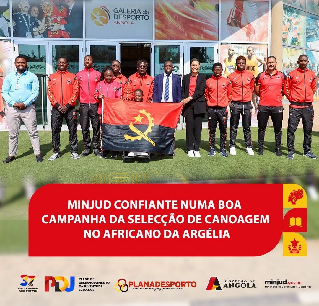 MINJUD MANIFESTA CONFIANÇA NA SELECÇÃO NACIONAL DE CANOAGEM PARA O AFRICANO DA ARGÉLIA