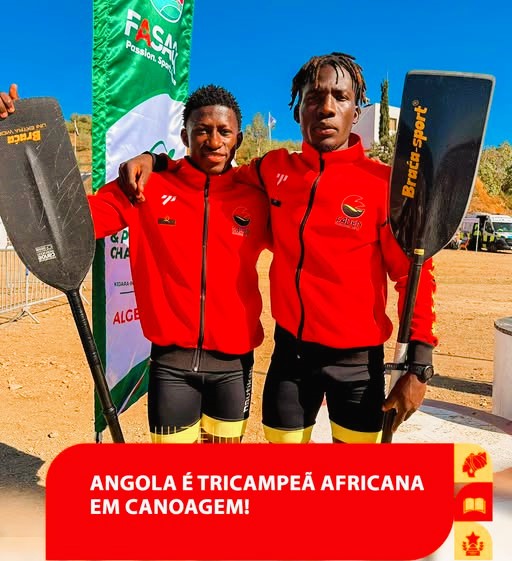 ANGOLA CONQUISTA TRICAMPEONATO AFRICANO DE CANOAGEM EM C2 500 METROS