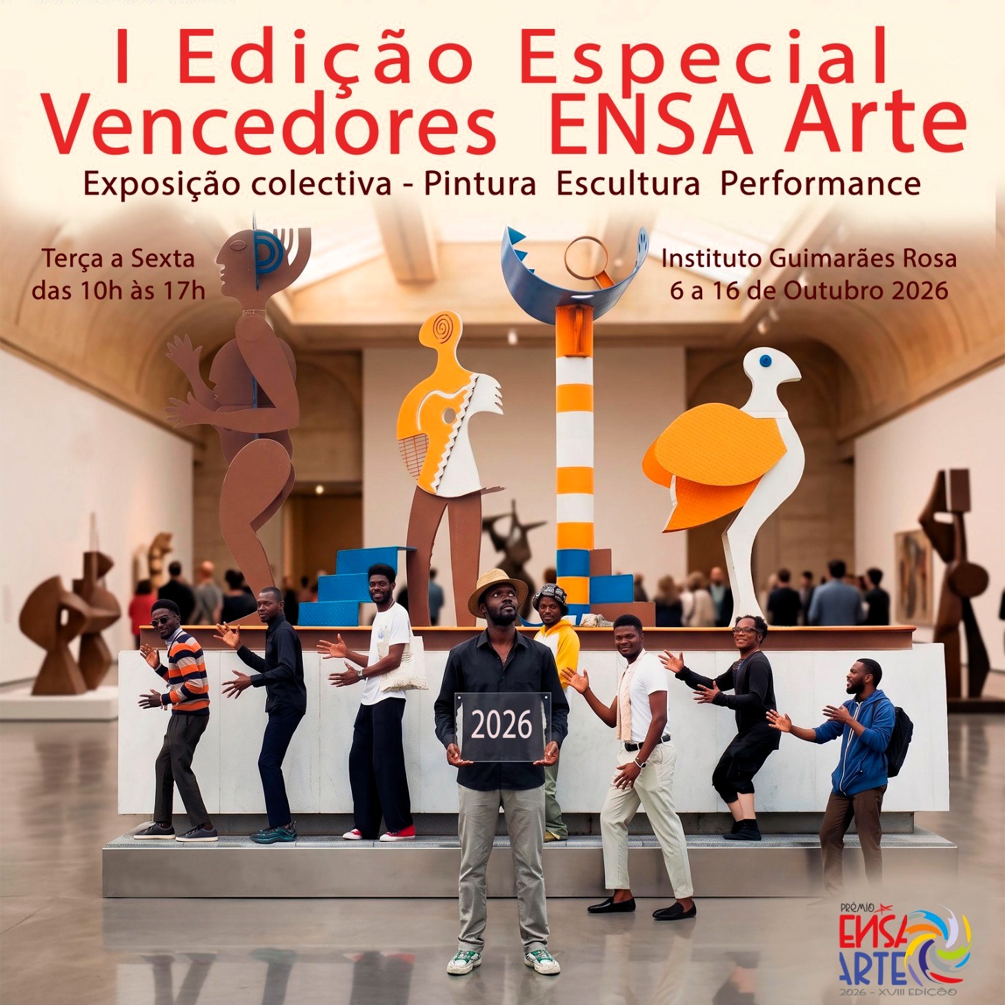 ENSA ARTE 2026 | OITO ARTISTAS PREMIADOS REÚNEM-SE NUMA EXPOSIÇÃO COLECTIVA DE ARTE CONTEMPORÂNEA